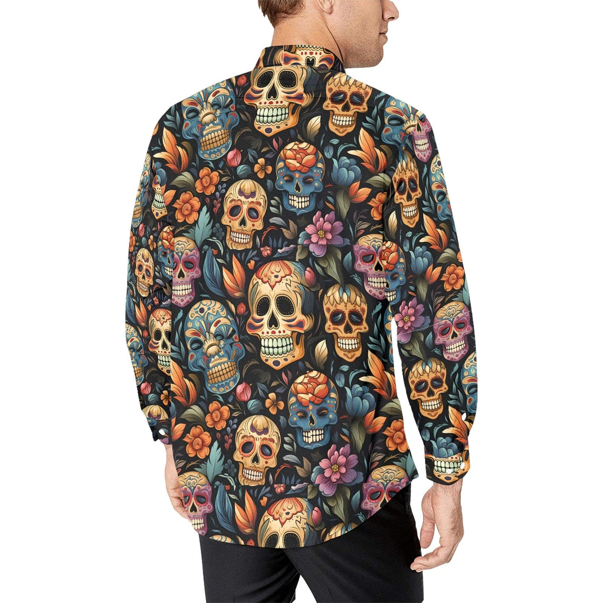 Men's Skulls Long Sleeve Shirt