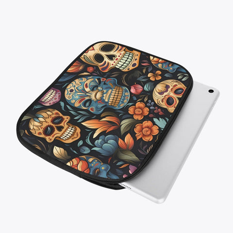 Colorful Skulls iPad Sleeve 