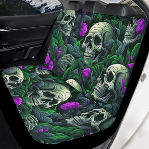 Skulls Garden Flowers Soft and Lightweight Back Car Seat Covers (2pcs)