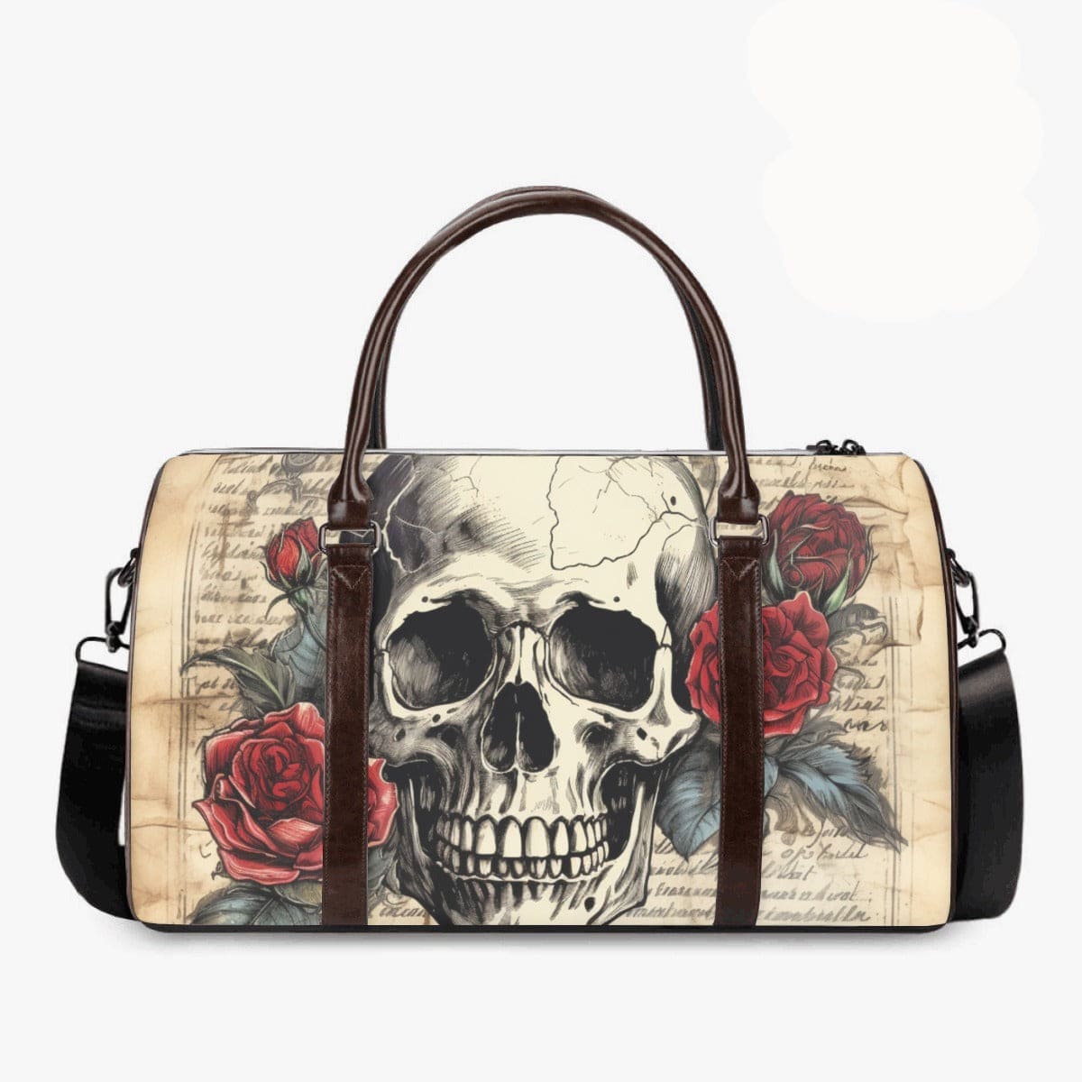 dead skulls travel duffel bag Vintage Skull & Roses Duffle Bag – Everything Skull Clothing Merchandise and Accessories