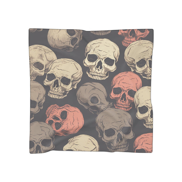 Lots of Skulls Poly Voile or Chiffon Scarf