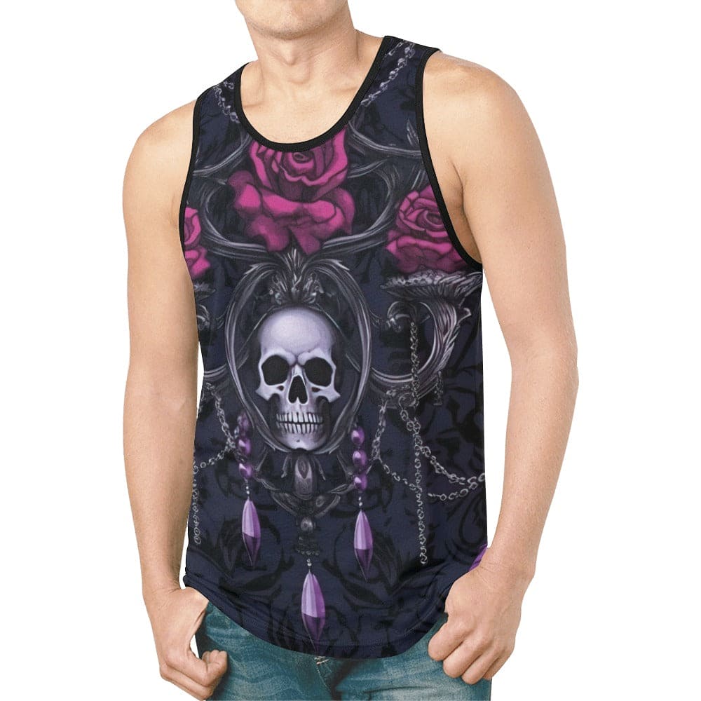 Men's Black Skull Tank Top – Everything Skull Clothing Merchandise