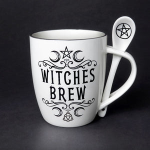 Cause A Stir With This Crescent Witches Brew Cup and Spoon