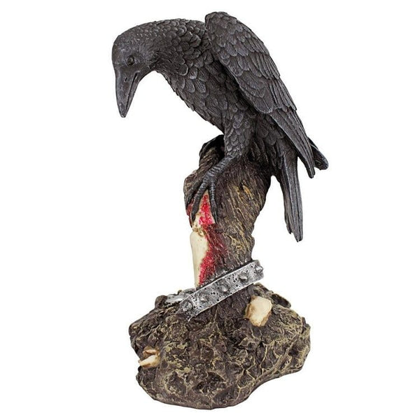 Behold The Raven's Perch Zombie Statue, Crafted With Captivating Detail To Inspire A Chill Up The Spine