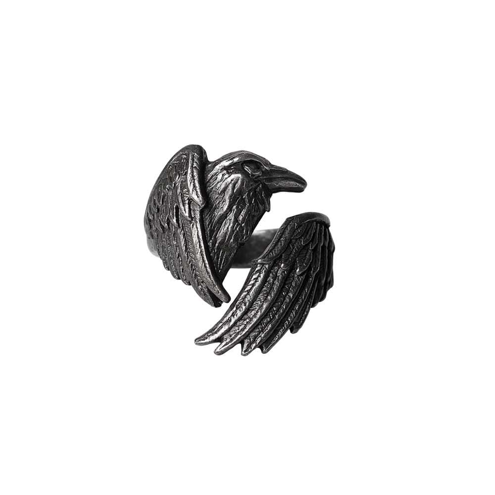 Crow wings Wrapped Around Your Finger Ring