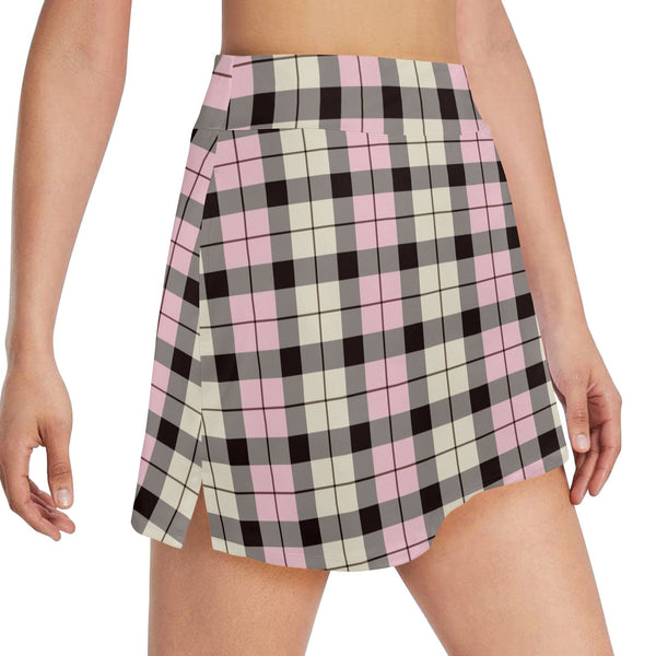 Women's Gothic Plaid Skirt With Pockets