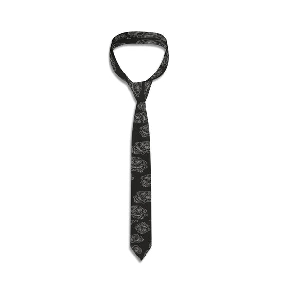 Men's Black Skulls Fashionable & Elegant Tie