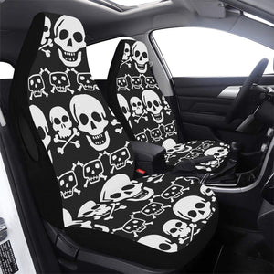 Skulls Car Seat Cover Airbag Compatible Set of 2
