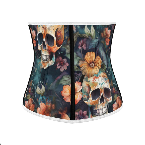Take A Bold, Daring Step And Show Off Your Beauty With The Skull Floral Corset