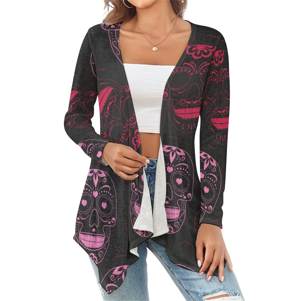 Wes Lang Skulls Wool Cardigan