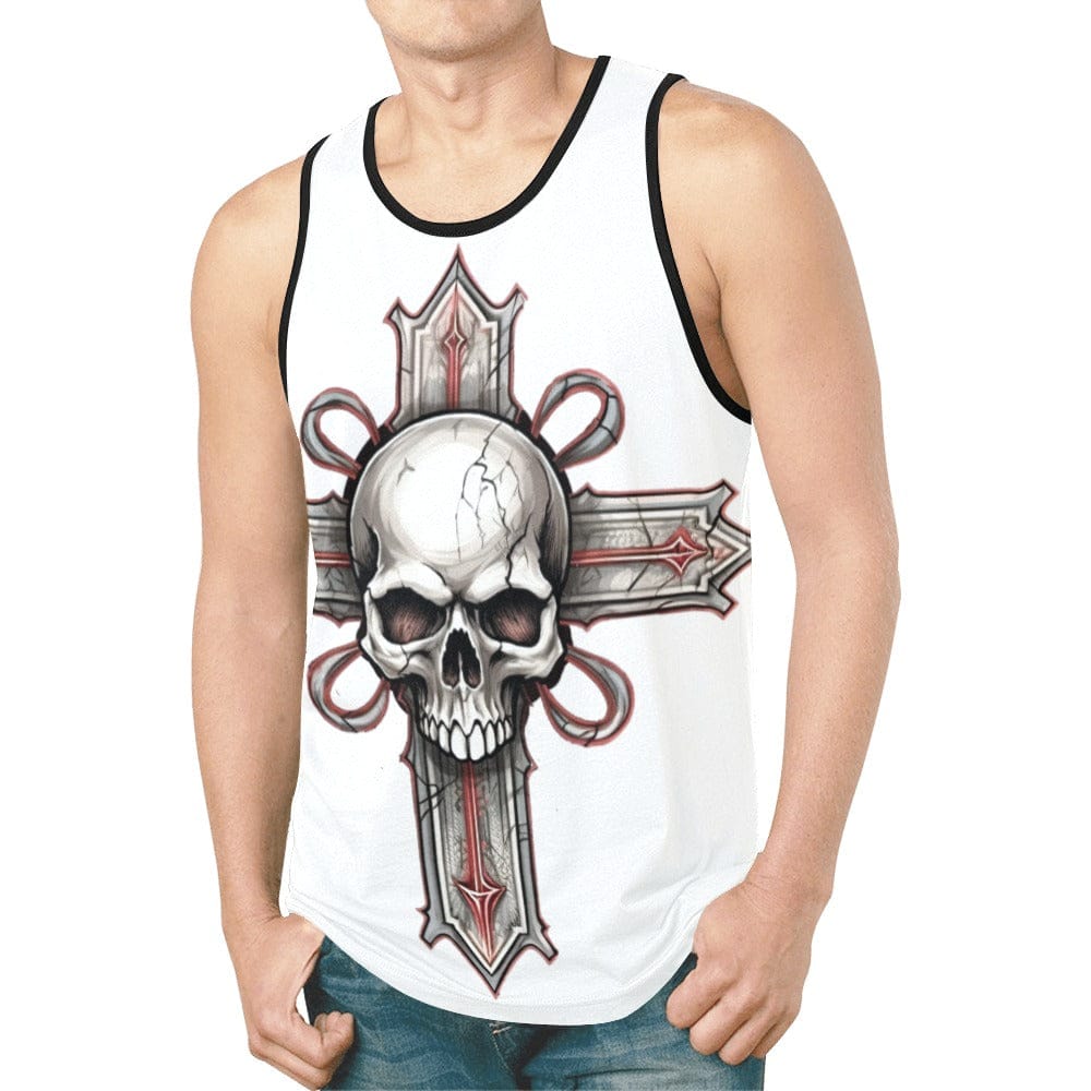Gothic Skull Cross Men's Tank Top – Everything Skull Clothing