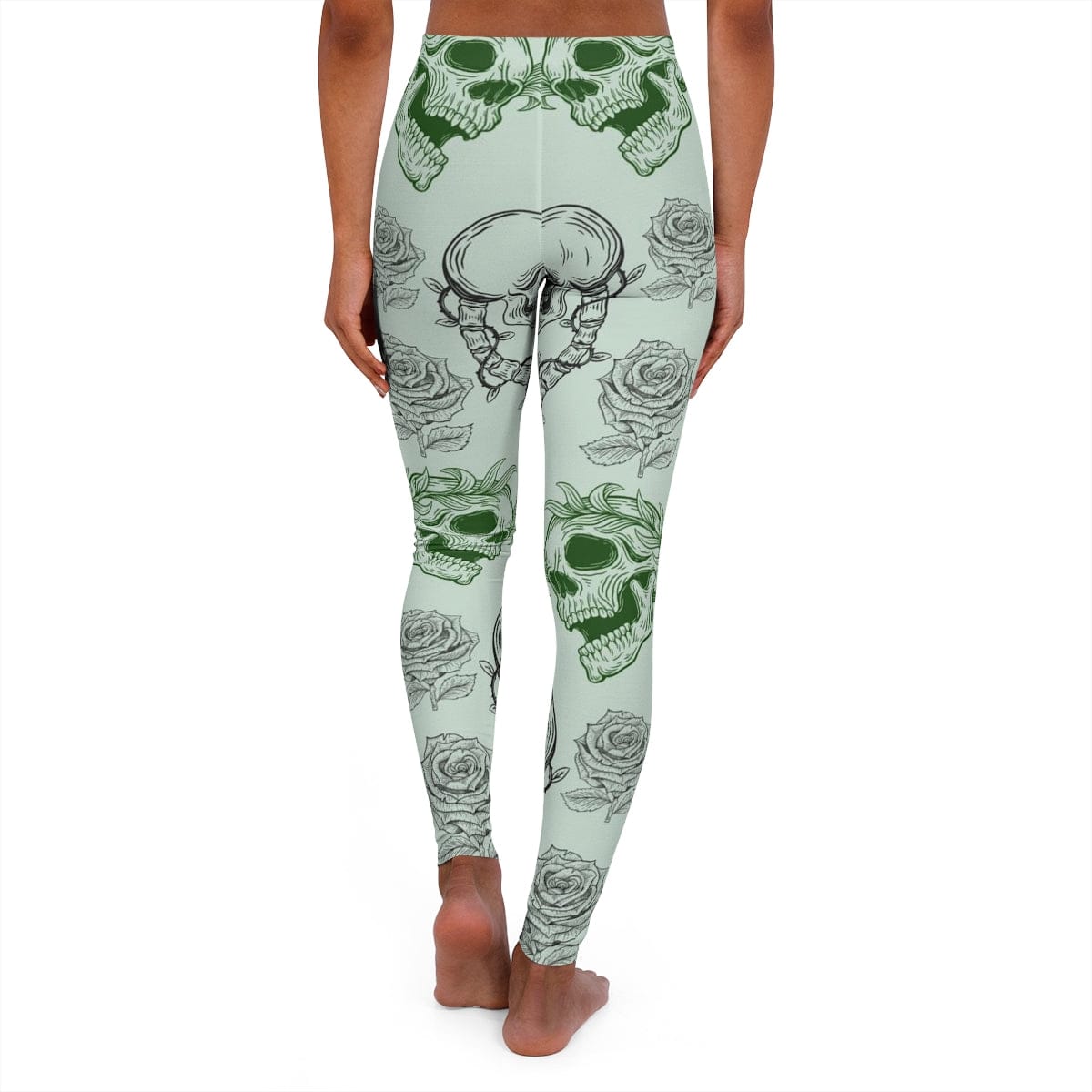 Women's Skull Print Spandex Leggings Everything Skull Clothing