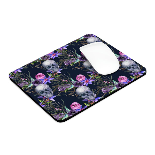 Purple Skull Rectangle or Round Mouse Pad