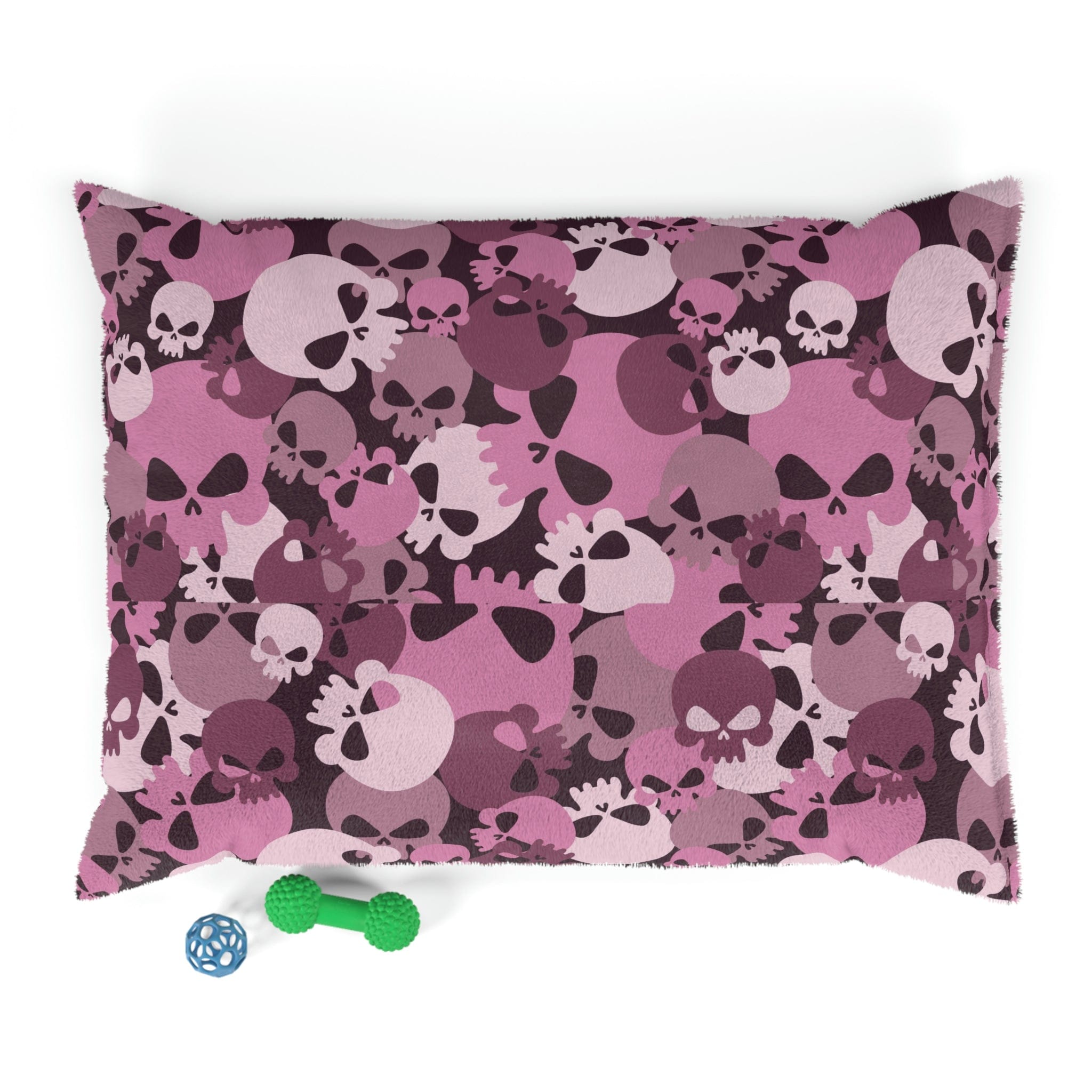 Pink Camo Feather Soft Fleece Pet Bed