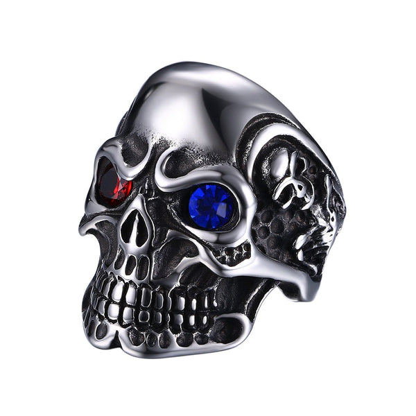 Skull Head Vintage Stainless Steel Ring Punk Style Jewelry