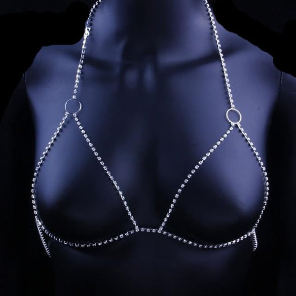 Women's Body Chain Rhinestone Jewellery Bra