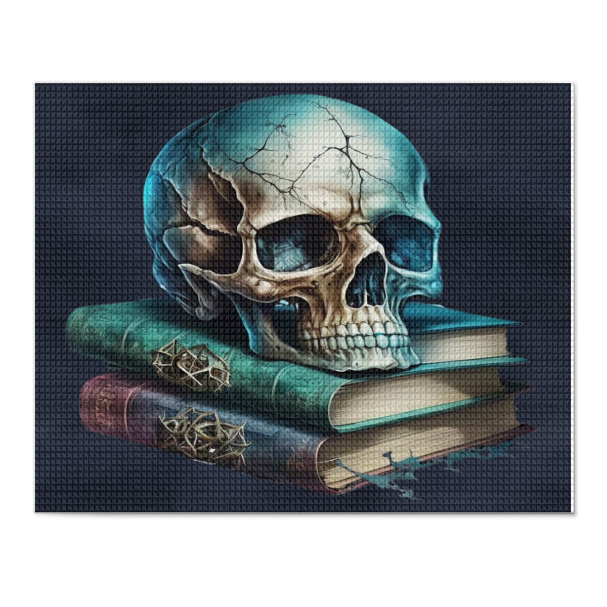 Gothic Skull & Books Square Diamond Painting Kit – Everything Skull  Clothing Merchandise and Accessories