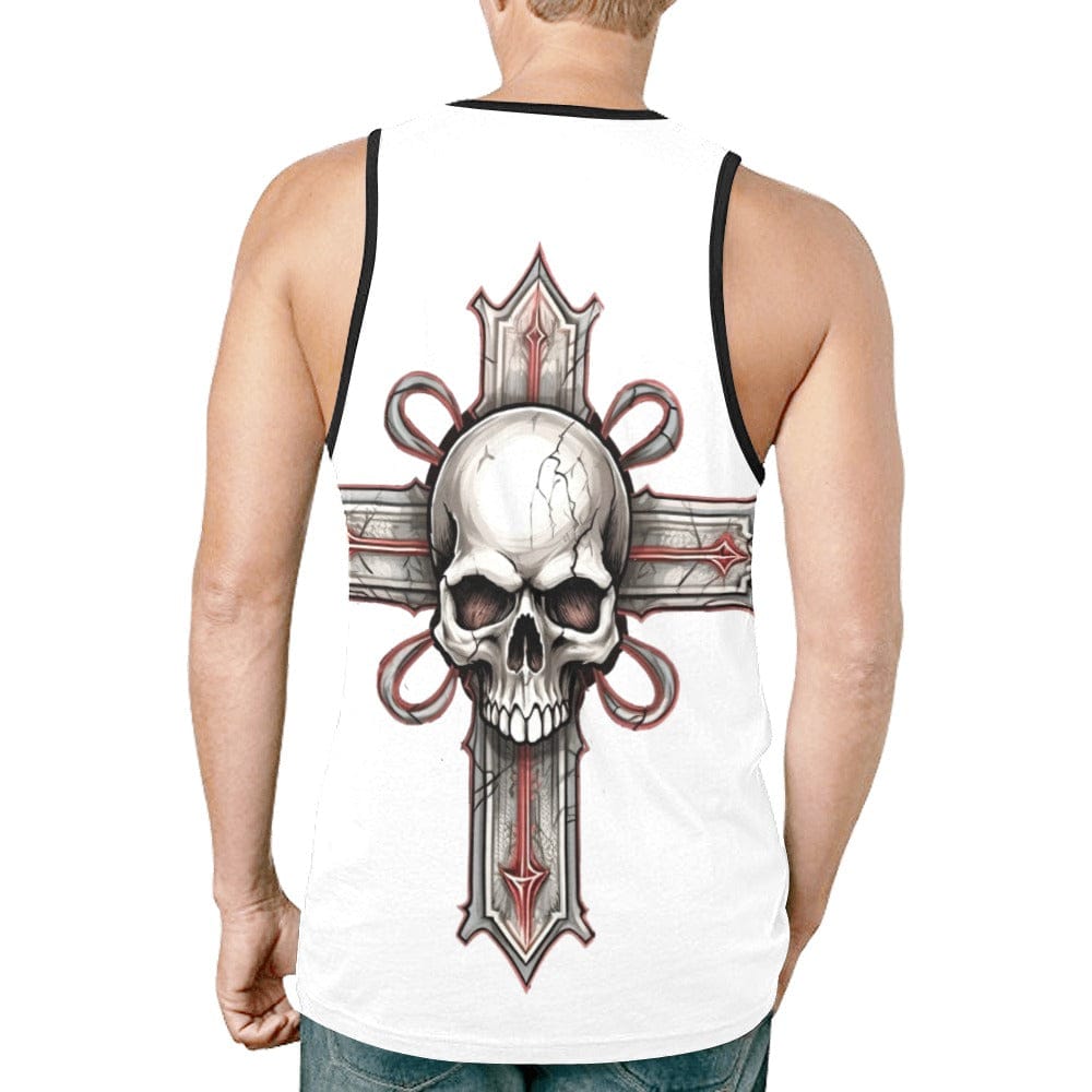 Gothic Skull Cross Men's Tank Top – Everything Skull Clothing