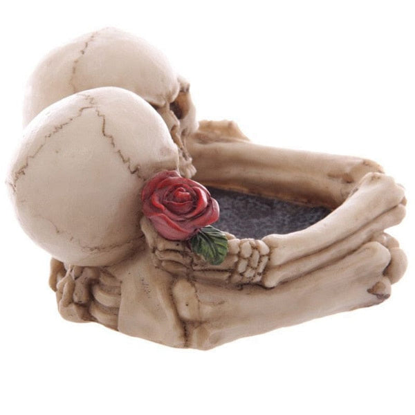 Skull Couple Hug Cigarette Creative Ashtray - Skull Clothing and Accessories Skull only Merchandise