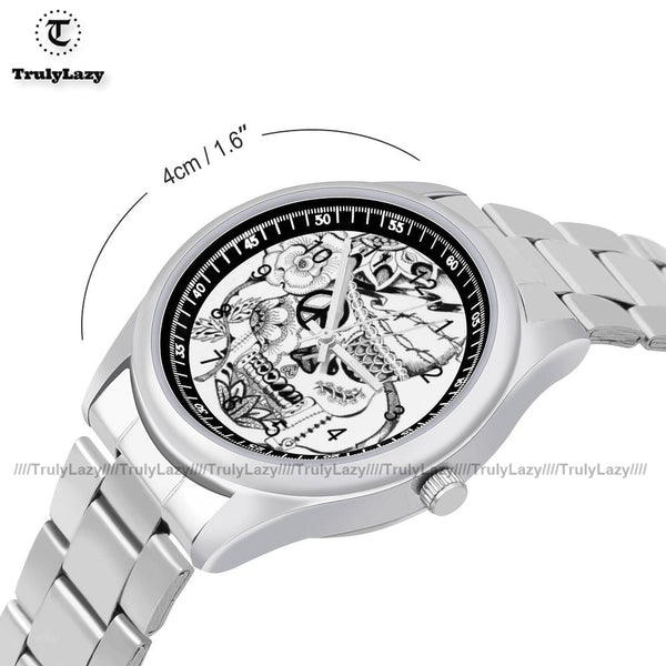 Mexican Skull Quartz Stainless Wristwatch 19 Patterns