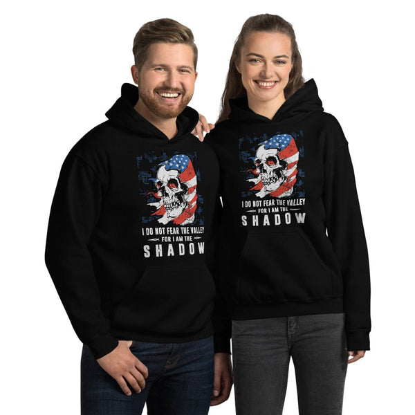 I Do Not Fear The Valley - Skull Hoodie - up to 5XL