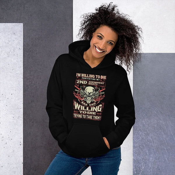 I'm Will To Die Protecting - Skull Hoodie - up to 5XL