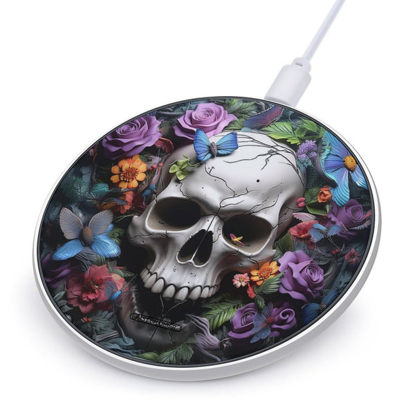 Skull Floral Wireless Charging Pad