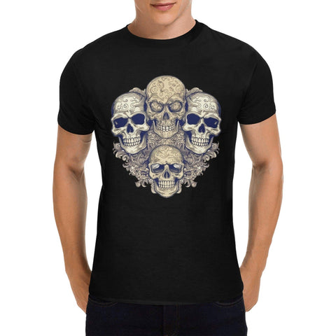 Men's Four Skulls Short Sleeve T-Shirt