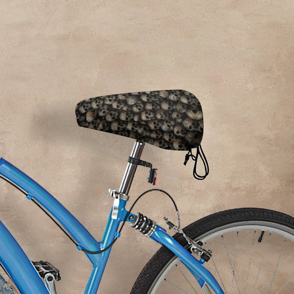 Lots Of Skulls Bike Seat Cover
