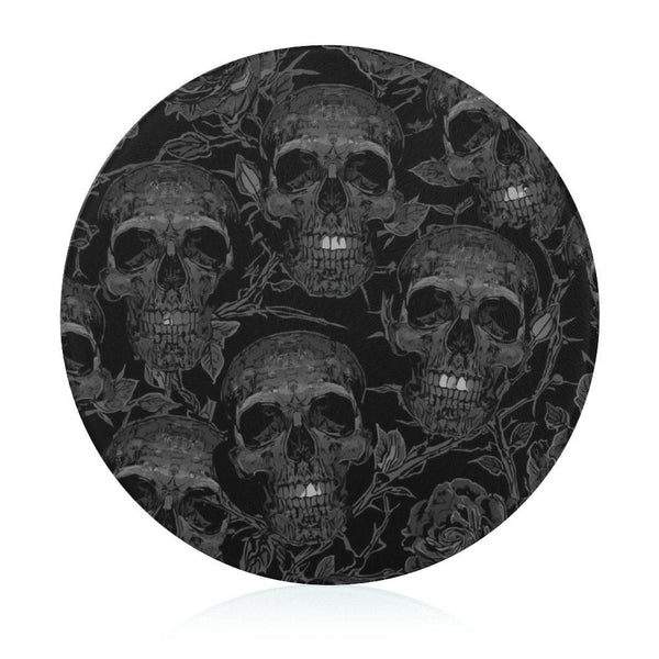 Black Skulls Cutting Board