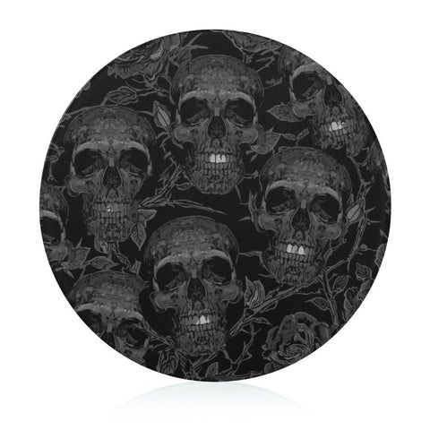 Black Skulls Cutting Board