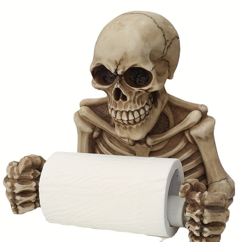 1pc Wall Hanging Skull Toilet Paper Holder