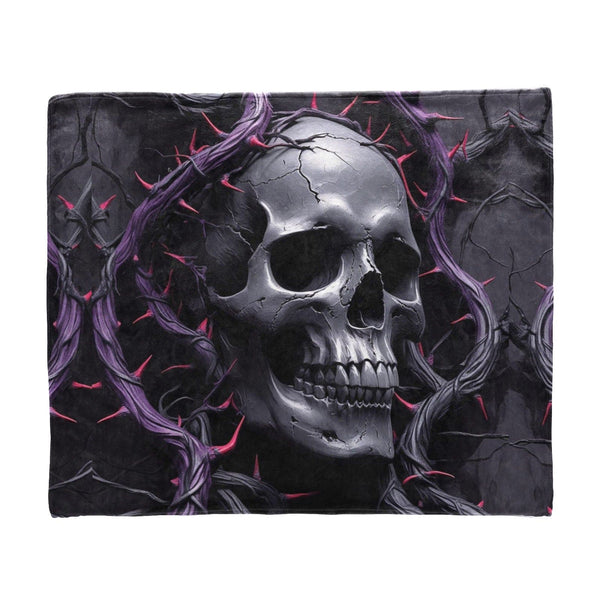 Purple Skull Vines Ultra-Soft Micro Fleece Blanket 60*50