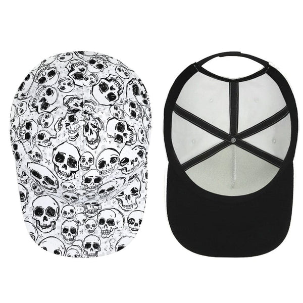 Skulls Pattern Doodle Style Baseball Cap
