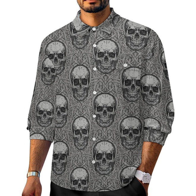 Men&#39;s Skull &amp; Goth Dress Shirts