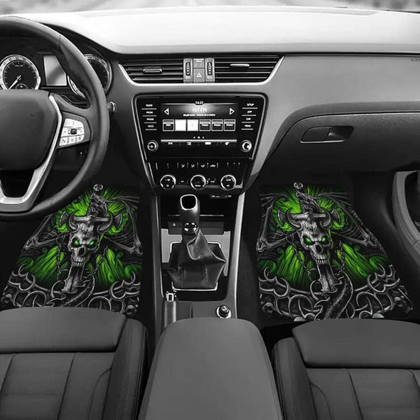 Skull Sword Dragon Non Slip Car Floor Mats