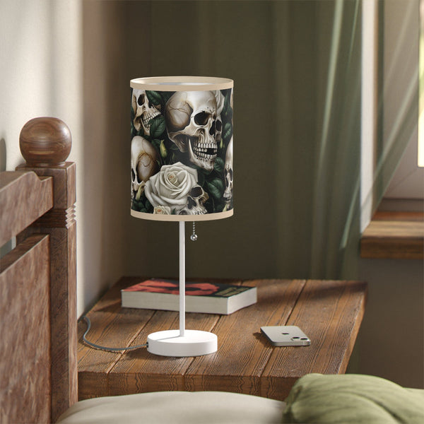 Gray Skulls Lamp on a Stand, US|CA plug