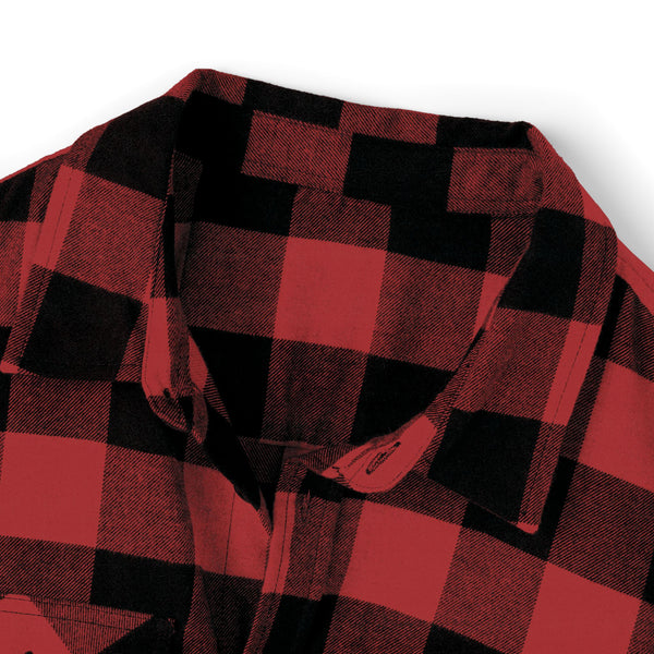 Get Ready to Make A Bold Statement In Our Skull Floral Checker Flannel Shirt for women!