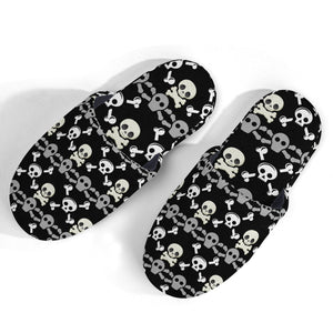 Stay comfortable with these Men's Skulls Lightweight Soft Slippers