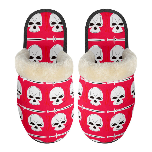 Cozy up your feet with these Women's Skull Non Slip Warm Slippers