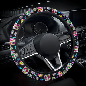 Sugar Skulls Car Steering Wheel Covers