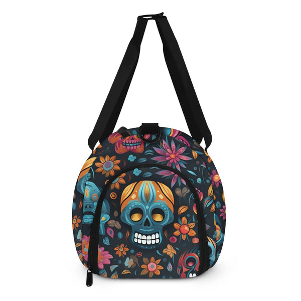 Skulls Flowers Fashion Sports Luggage, Gym or Duffle Bag