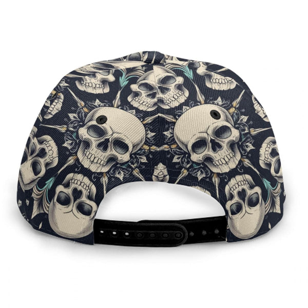 Skulls Baseball Cap With Flat Brim