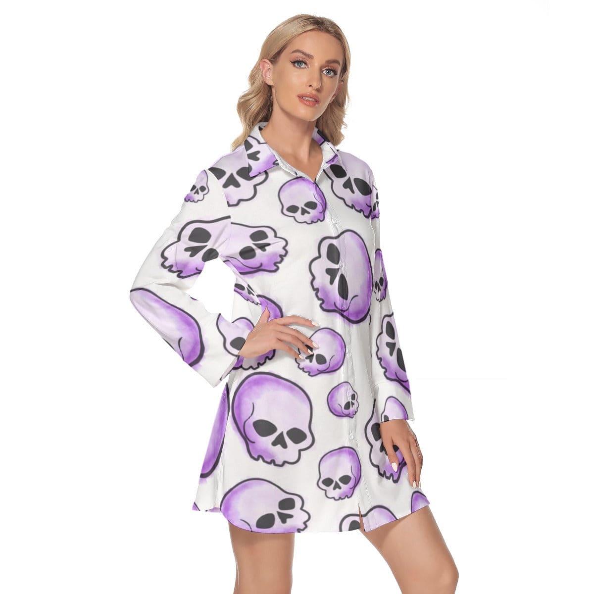 Purple skull dress hotsell