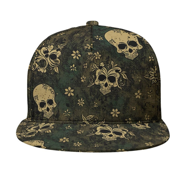 Skull Flat-Brim Breathable and Comfortable Baseball Cap&nbsp;