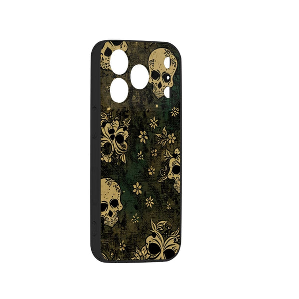 Skull Silicone iPhone 17 Series Mobile Phone Case
