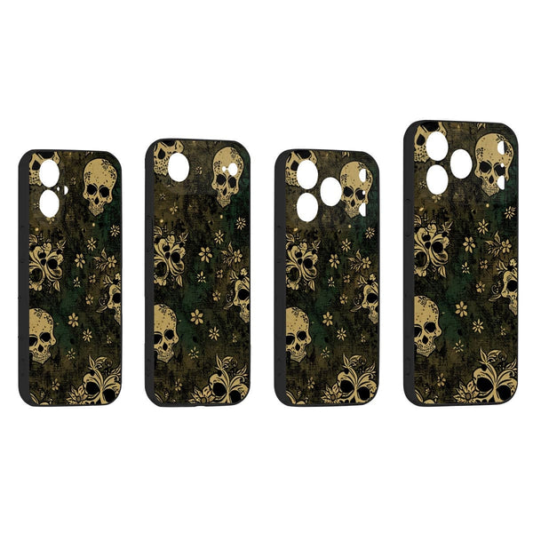 Skull Silicone iPhone 17 Series Mobile Phone Case