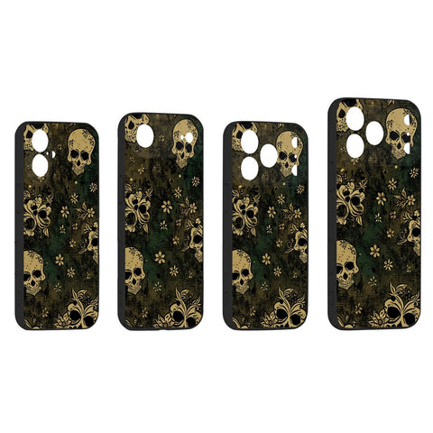 Skull Silicone iPhone 17 Series Mobile Phone Case