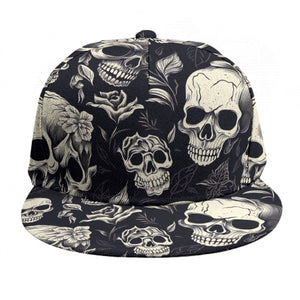 Custom Image Baseball Cap - Dusky Rose Snapback Flat Brim Hat, Adjustable Men's & Women's Trucker Style