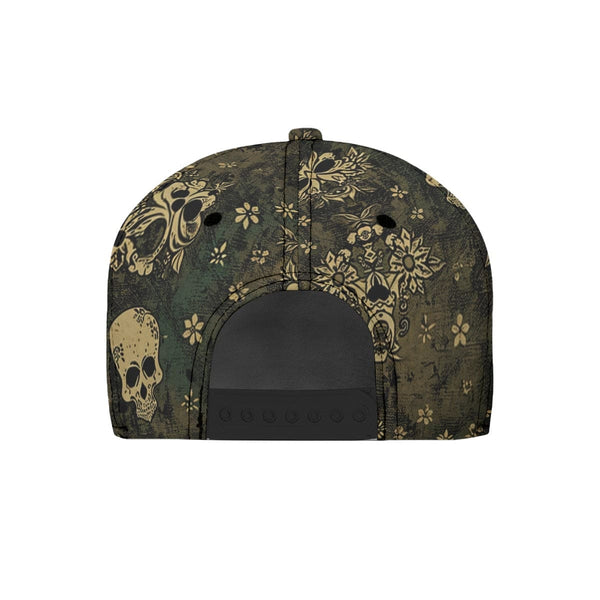 Skull Flat-Brim Breathable and Comfortable Baseball Cap